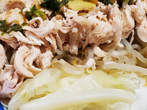 鶏むね肉のバンバンジー【せいろ】